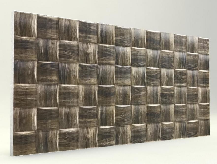 Ahşap Desenli Strafor Duvar Paneli Hasır Mix Modeli