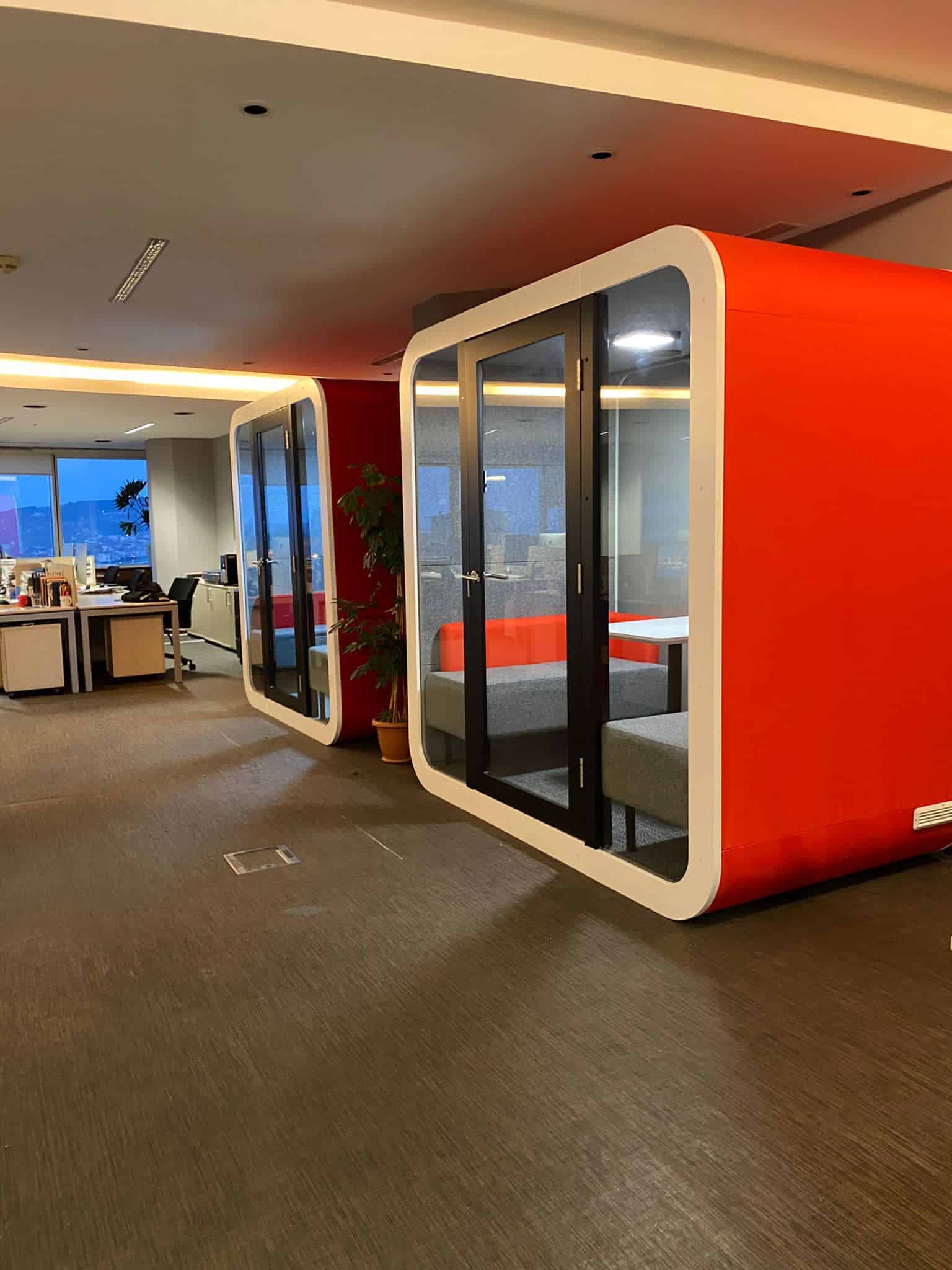 Akustik Ofis Ortamı Kabin Modelleri