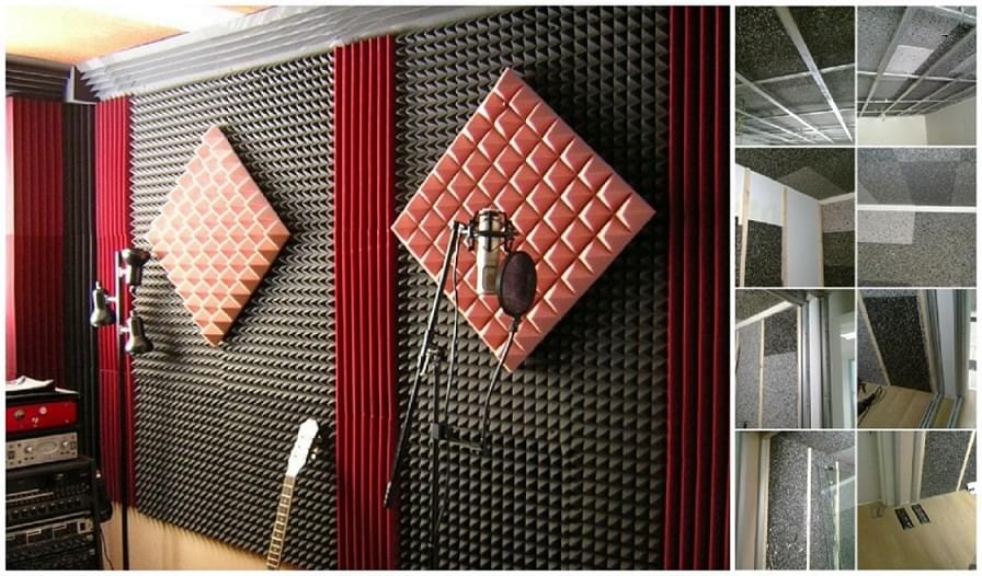 50 mm Akustik Yanmaz Piramit Sünger