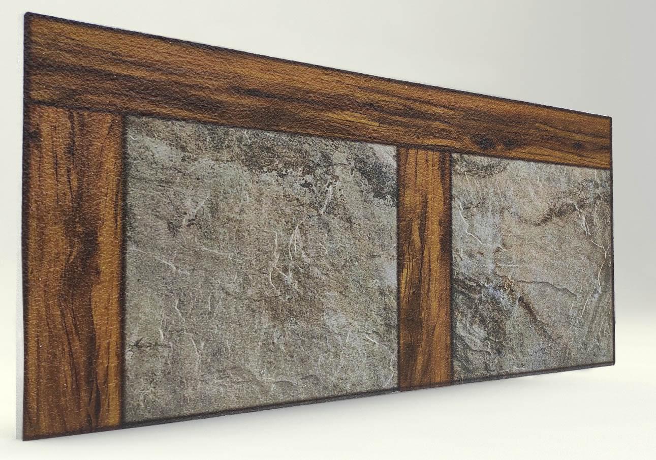 Ceviz Traverten Desenli Strafor Duvar Paneli