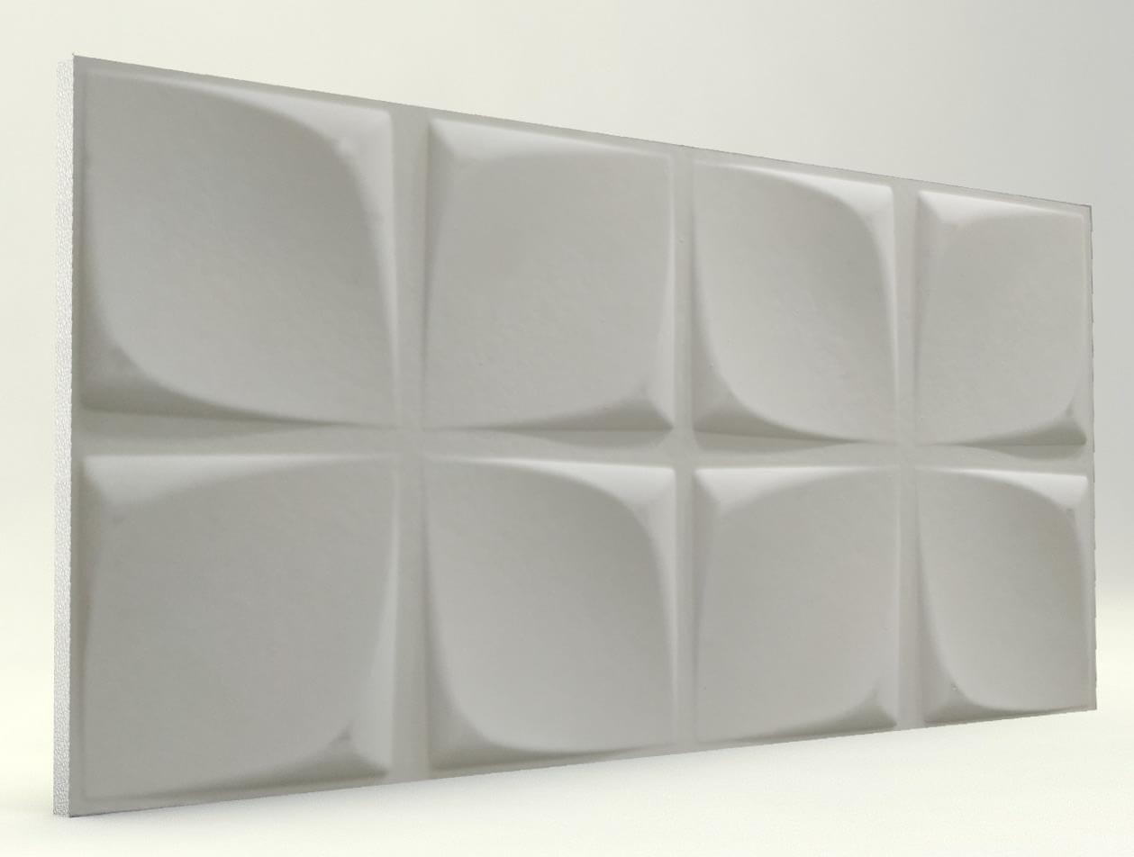 Çiçek Desenli Mat Boyasız 3D Strafor Duvar Panelleri