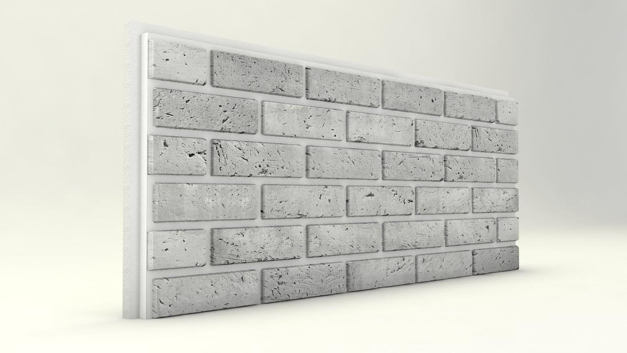 Dış Cephe Tuğla Desenli Strafor Panel Sade Modeli