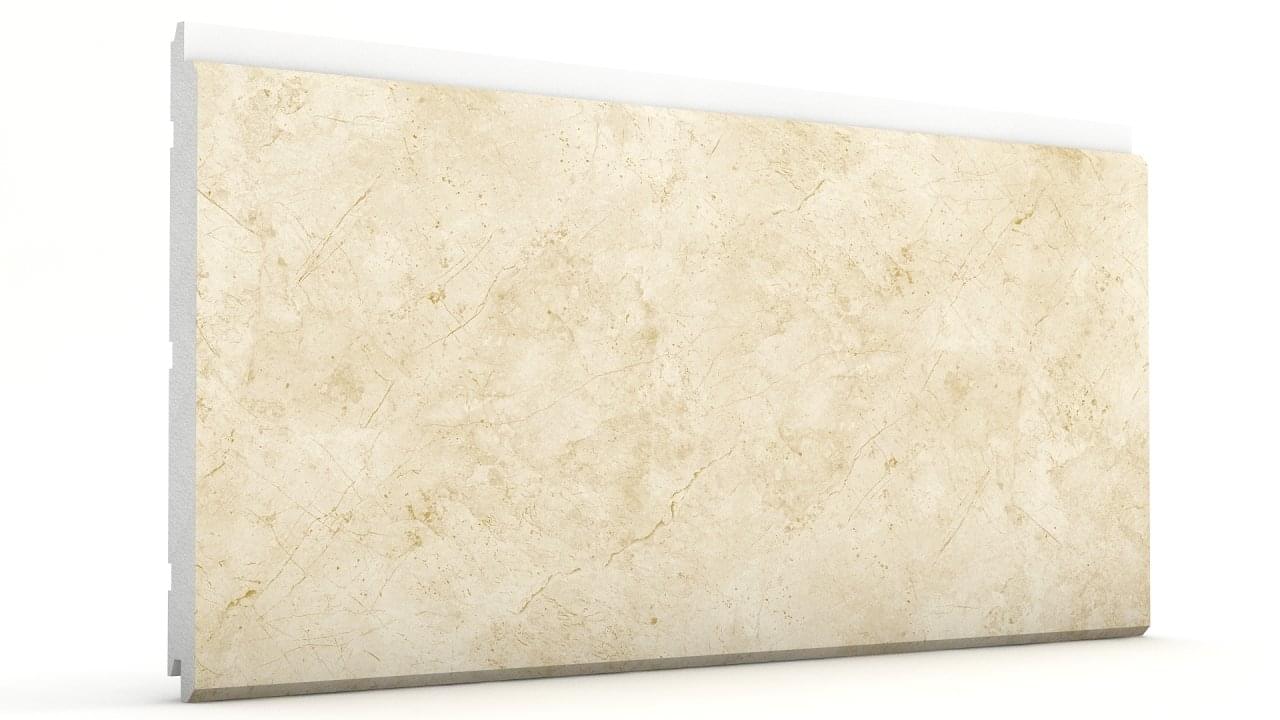 Mermer Görünümlü Strafor Dış Cephe Duvar Panelleri Gold Modeli